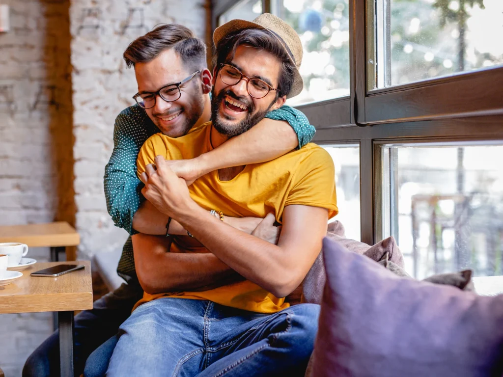 Two gay men after EFT from GGPA