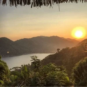 A peaceful oceanfront setting at a couples retreat in Puerto Vallarta, Mexico, offering partners a chance to relax and reconnect.