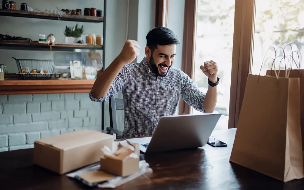 An ADHDer experiencing entrepreneurial success, representing the strengths ADHDers bring to the table