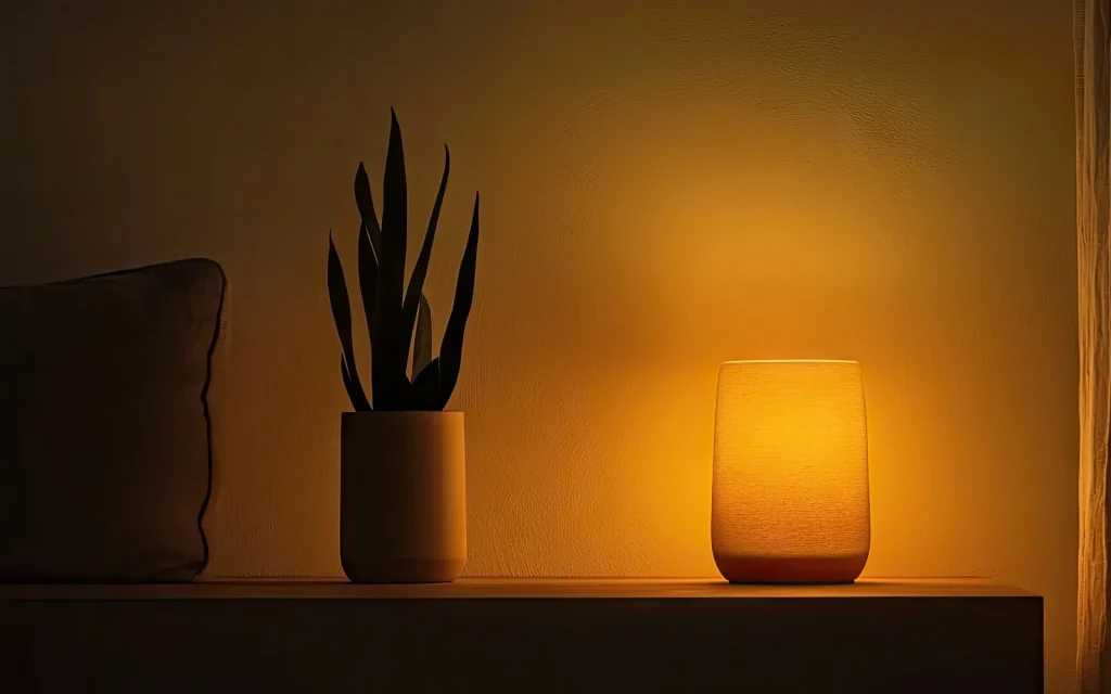 A relaxing therapy space with dimmed lights, representing sensory regulation in therapy for neurodiverse folx
