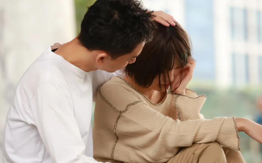 A couple showing each other vulnerability during couples counseling in LA