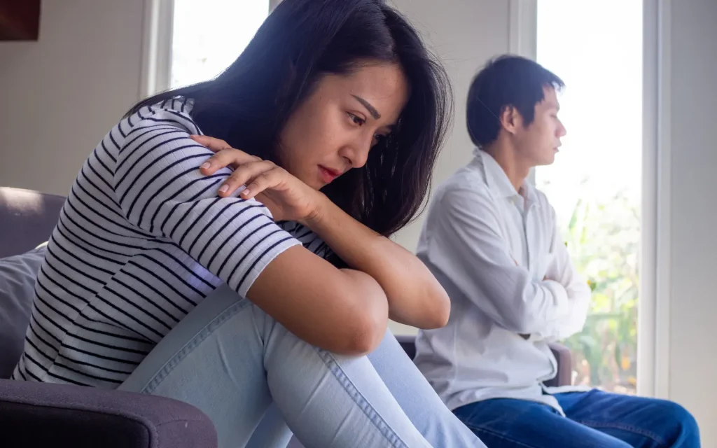 Hurting-ADHD-couple A couple in distress