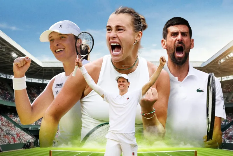 Men's and Women's Tennis Champions in Wimbledon
